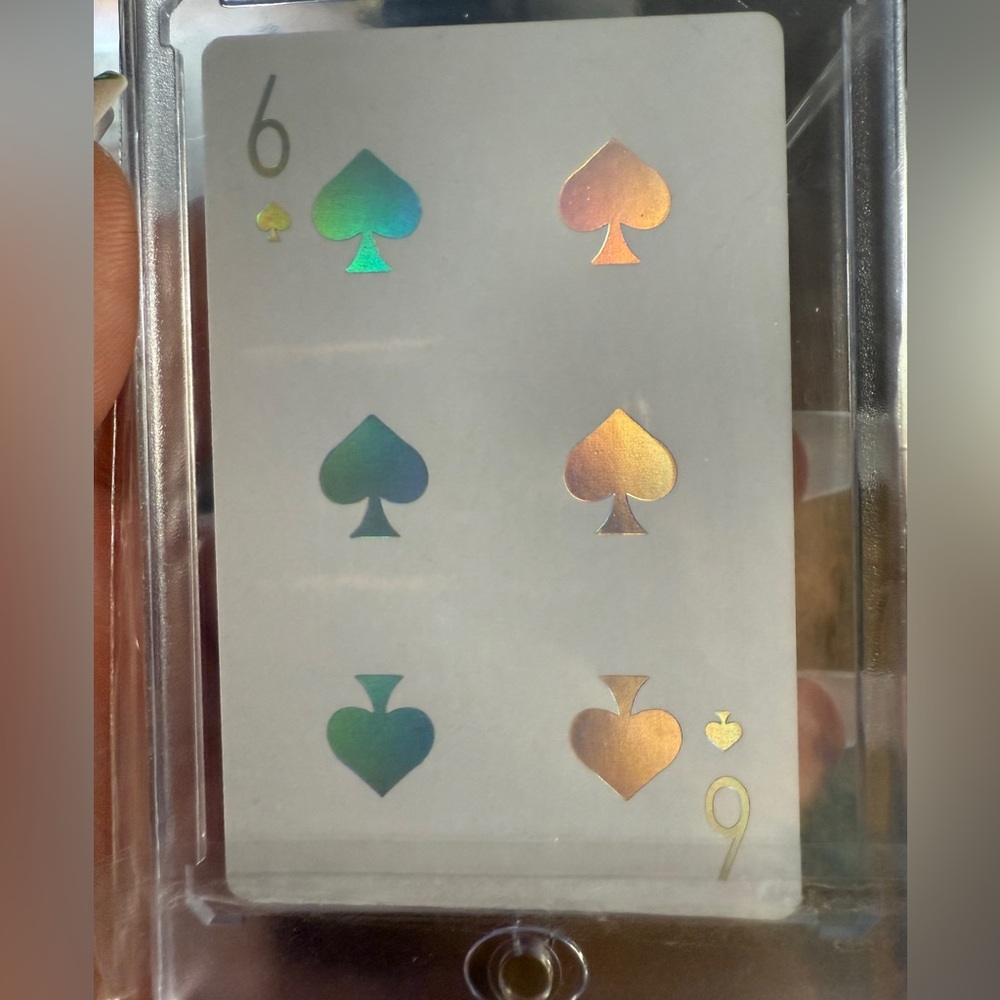 Dior Joy Holographic Six of Spades in hard case
